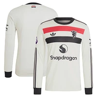 Maillot à manches longues authentique Manchester United 2024/25 pour homme adidas Originals crème