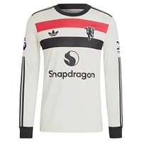 Maillot à manches longues authentique Manchester United 2024/25 pour homme adidas Originals crème