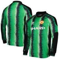 Men's adidas Originals Green Manchester United 90 Goalkeeper Replica Jersey