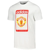 Men's adidas Originals  White Manchester United Club T-Shirt