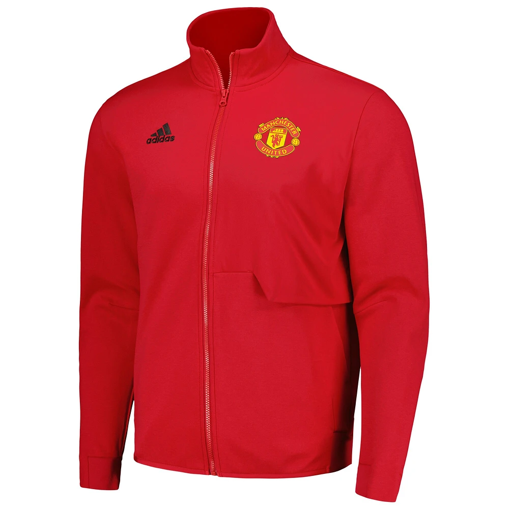 Veste adidas Manchester United 2023/24 Anthem Full-Zip rouge pour homme