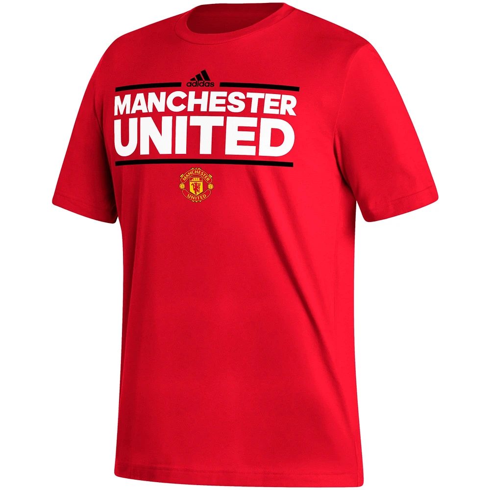 Men's adidas Red Manchester United Dassler T-Shirt