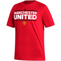 T-shirt adidas rouge Manchester United Dassler pour homme