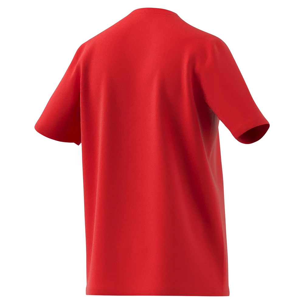 T-shirt adidas rouge Manchester United DNA pour hommes