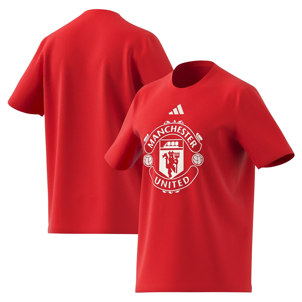 Men's adidas Red Manchester United DNA T-Shirt