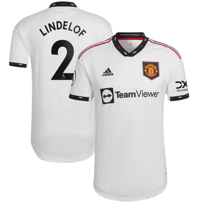 Victor Lindelof Manchester United adidas 2022/23 Away Authentic Player Jersey - White
