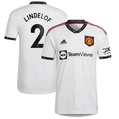 Victor Lindelof Manchester United adidas 2022/23 Away Replica Player Jersey - White