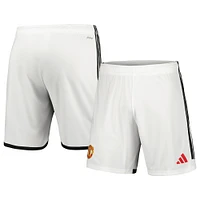 Short adidas domicile Manchester United 2023/24 Home Replica blanc pour homme