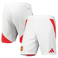 Men's adidas White Manchester United 2024/25 Home Replica AEROREADY Shorts