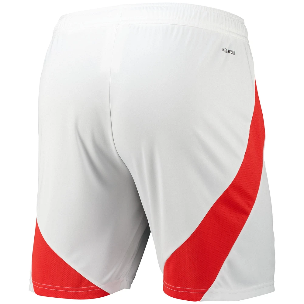 Men's adidas White Manchester United 2024/25 Home Replica AEROREADY Shorts