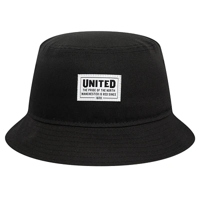 Bob New Era noir Manchester United Stitch Patch pour hommes