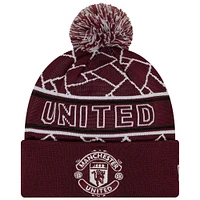 Men's New Era Manchester United Sport Cuffed Knit Hat with Pom