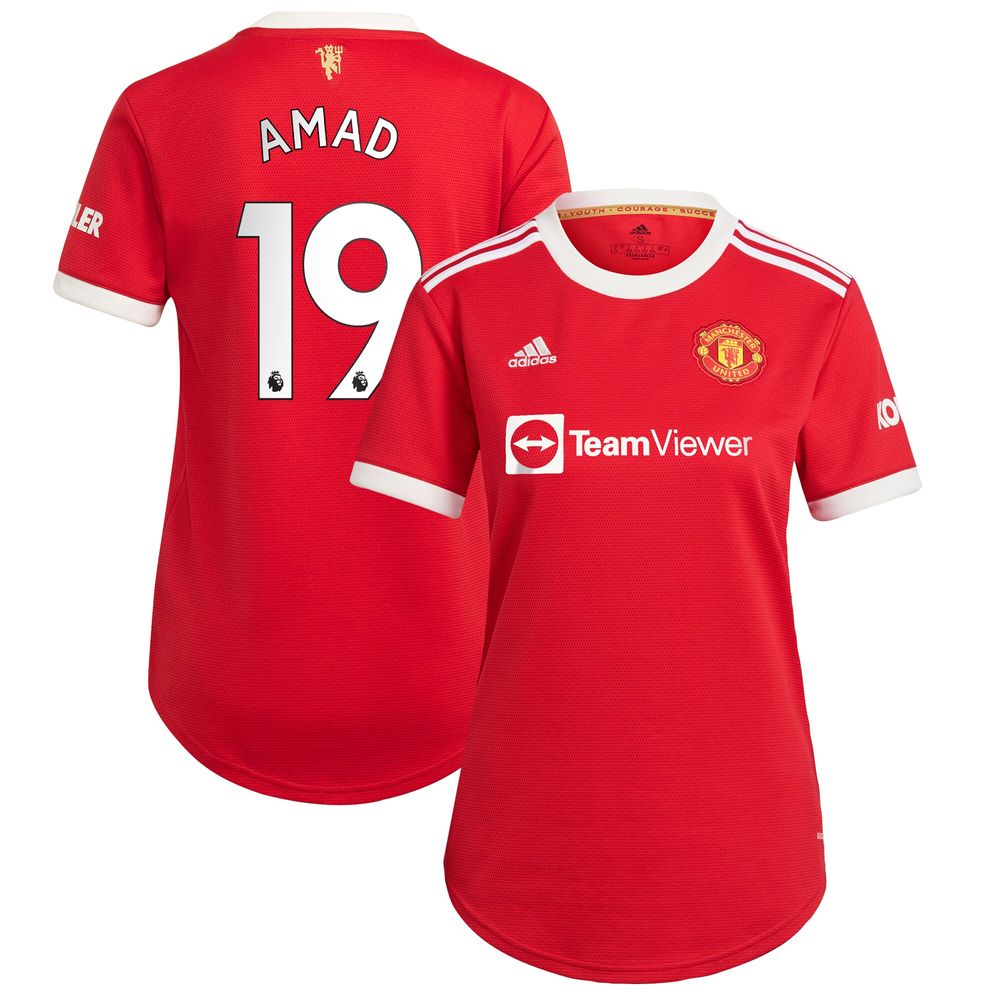 Women's adidas Red Manchester United 2021/22 Home Replica Jersey