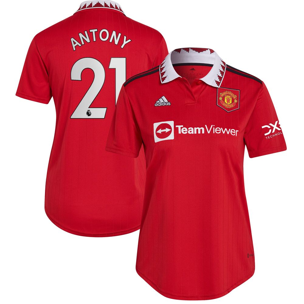 Women's adidas Antony Red Manchester United 2022/23 Home Replica Player Jersey