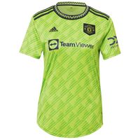 Women's adidas Bruno Fernandes Neon Green Manchester United 2022/23 Third Replica Player Jersey