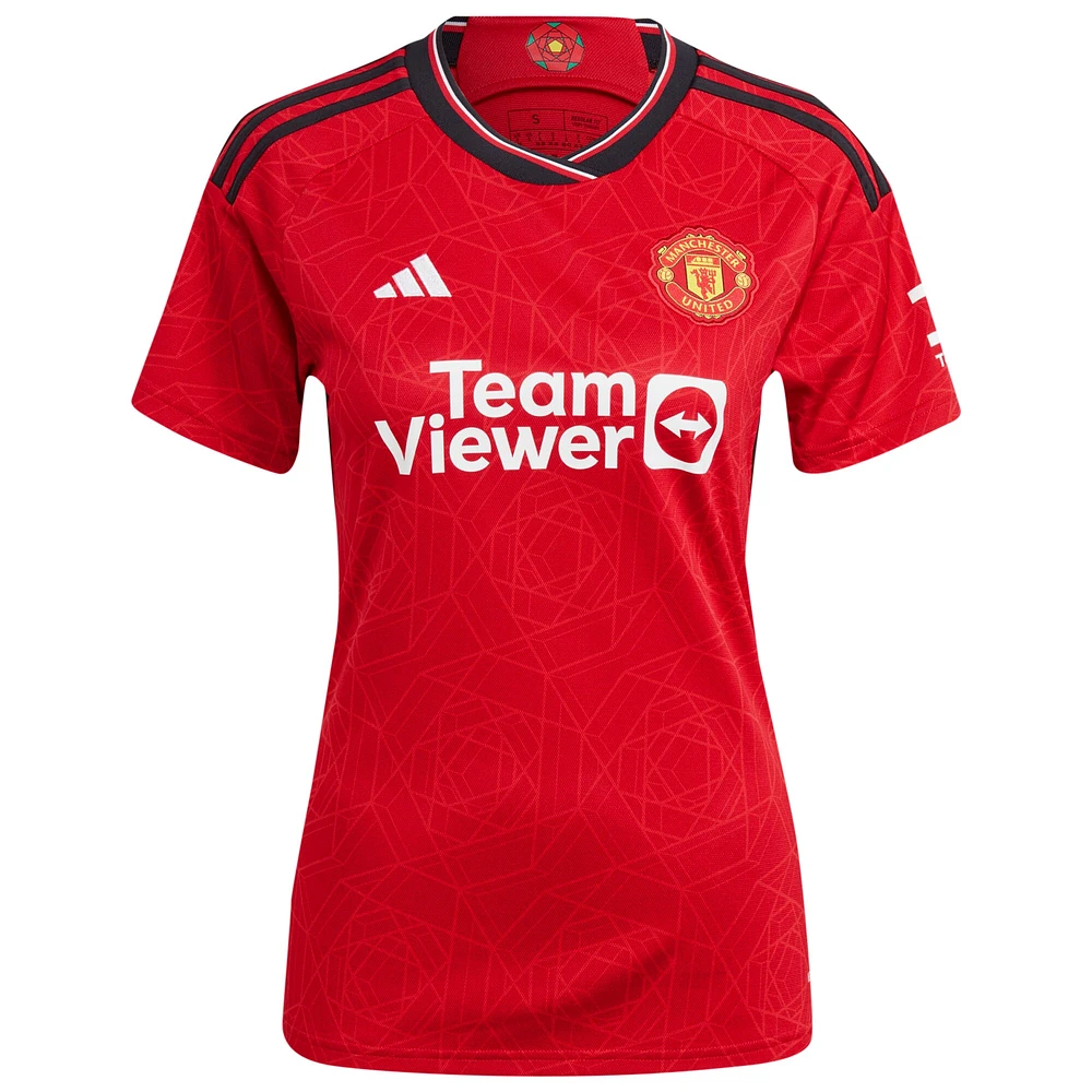 Maillot Manchester United 2023/24 Home Replica Player adidas Casemiro rouge pour femme