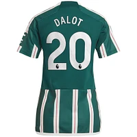 Women's adidas Diogo Dalot Green Manchester United 2023/24 Away Replica Player Jersey