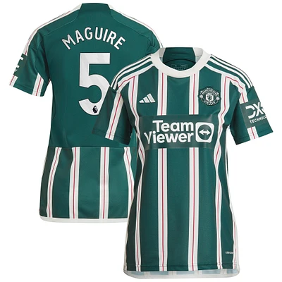 Women's adidas Harry Maguire Green Manchester United 2023/24 Away Replica Player Jersey