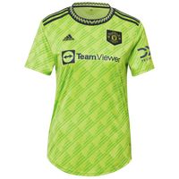 Women's adidas Luke Shaw Neon Green Manchester United 2022/23 Third Replica Player Jersey