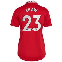 Women's adidas Luke Shaw Red Manchester United 2022/23 Home Replica Player Jersey