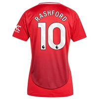 Maillot de joueur adidas Marcus Rashford rouge Manchester United 2024/25 domicile réplique pour femme