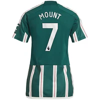 Maillot de joueur réplique adidas Mason Mount Green Manchester United 2023/24 extérieur pour femme