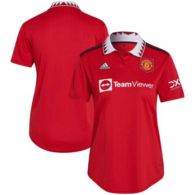 Maillot vierge Manchester United 2022/23 Home Replica adidas rouge pour femme