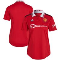 Women's adidas Red Manchester United 2022/23 Home Replica Blank Jersey