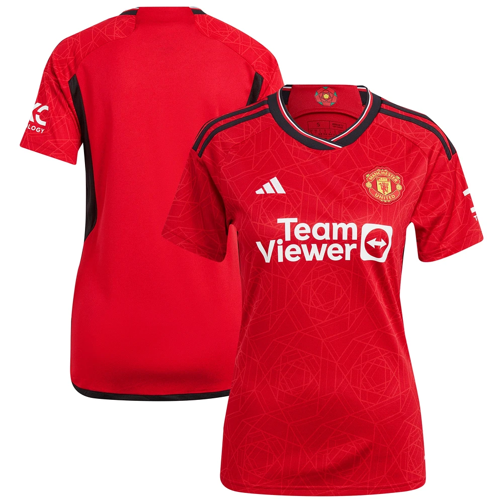 Maillot réplique domicile adidas Manchester United 2023/24 rouge pour femme