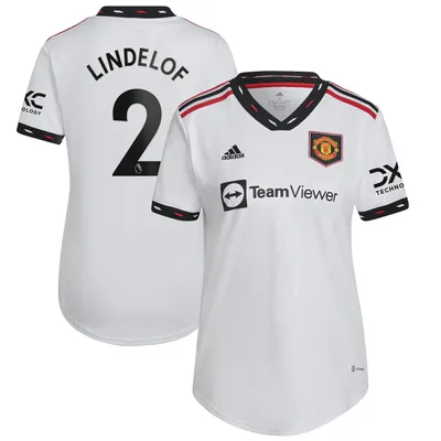 Victor Lindelof Manchester United adidas Women's 2022/23 Away Replica Player Jersey - White