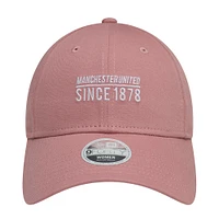 Women's New Era Pink Manchester United Seasonal 9FORTY Adjustable Hat