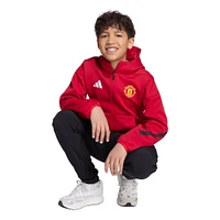Veste zippée intégrale adidas rouge Manchester United 2025/26 Anthem pour jeunes