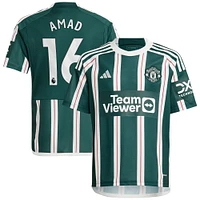 Youth adidas Amad Diallo Green Manchester United Replica Player Jersey