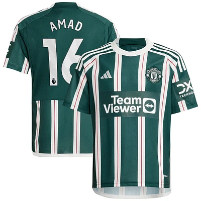 Maillot de joueur réplique Manchester United adidas Amad Diallo vert pour jeune