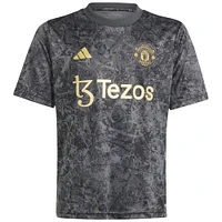 Youth adidas Black Manchester United x Stone Roses 2023/24 Pre-Match Top