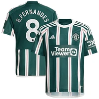 Maillot de joueur réplique extérieur Manchester United 2023/24 adidas Bruno Fernandes vert pour jeune