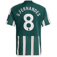 Youth adidas Bruno Fernandes Green Manchester United 2023/24 Away Replica Player Jersey