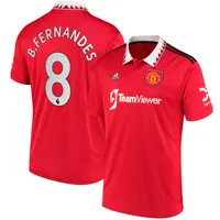 Youth adidas Bruno Fernandes Red Manchester United 2022/23 Home Team Replica Player Jersey