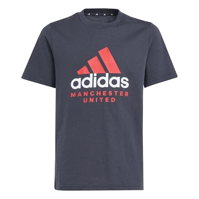 T-shirt adidas gris Manchester United DNA pour jeunes