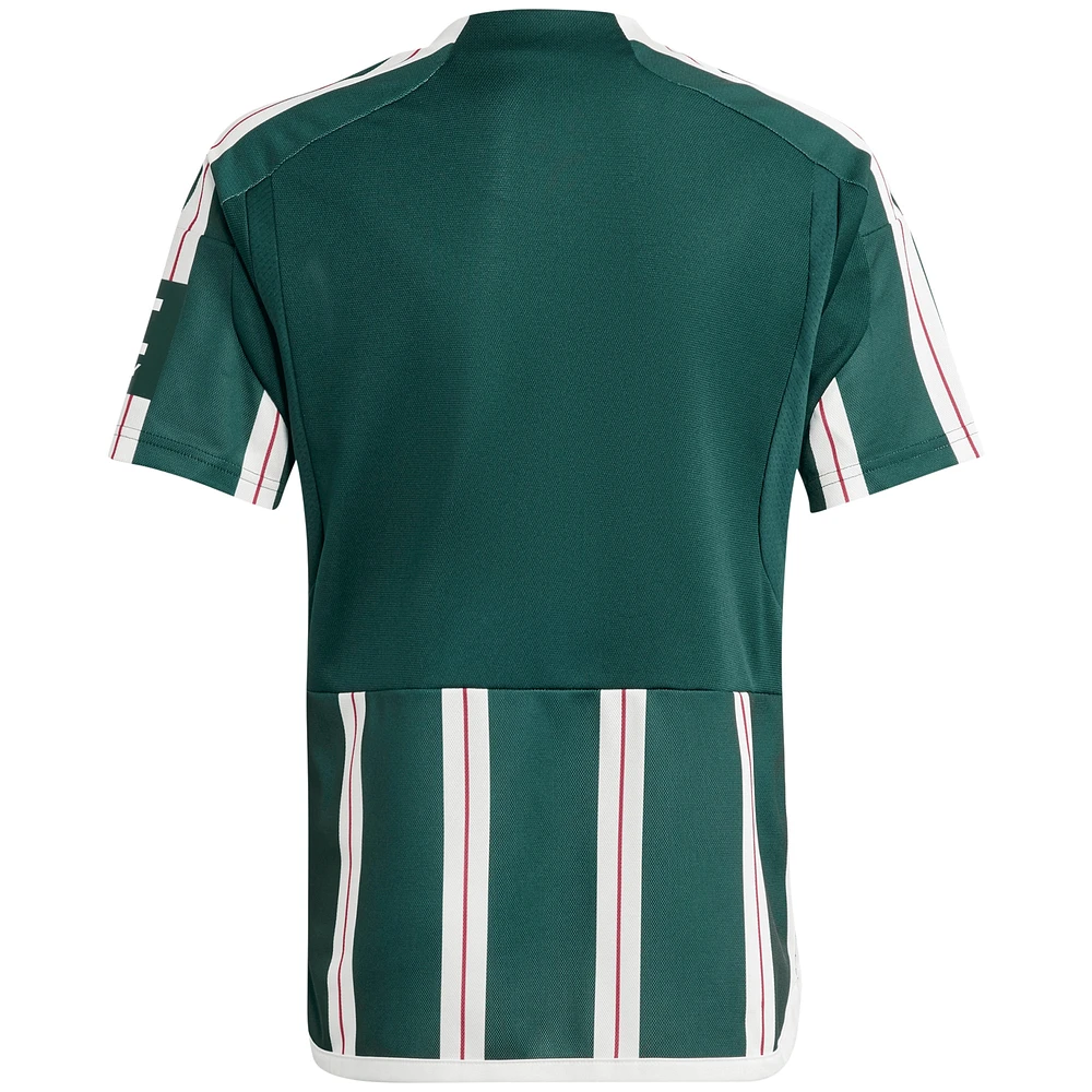 Maillot adidas Manchester United 2023/24 Extérieur Replica vert pour enfant