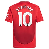 Youth adidas Marcus Rashford Red Manchester United 2024/25 Home Replica Player Jersey