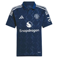 Maillot adidas bleu marine pour enfant Manchester United 2024/25 Réplique