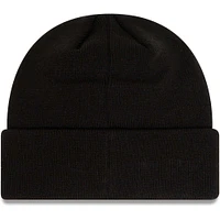 Bonnet en tricot à revers avec logo Manchester United noir New Era pour jeune