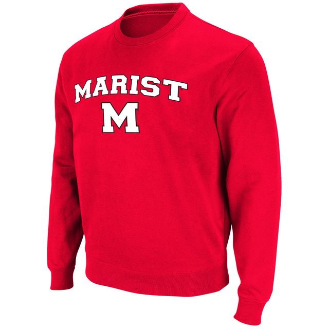 Colosseum Red Marist Foxes Arch Over Logo Sweatshirt Homme