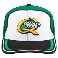 Casquette extensible à boutons-pression Mark Martin Quaker State 9SEVENTY de New Era pour homme, blanche/verte