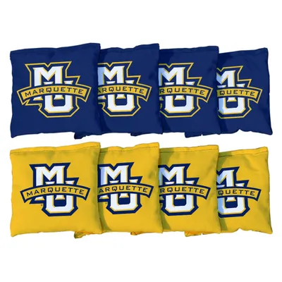 Marquette Golden Eagles 8-Pack Regulation Corn-Filled Cornhole Bag Set