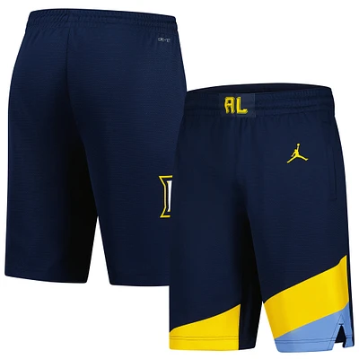 Short de basket-ball réplique Jordan Brand bleu marine Marquette Golden Eagles pour homme