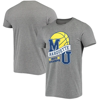 Men's Homefield Heather Gray Marquette Golden Eagles Vintage 1977 Champs T-Shirt