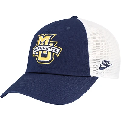 Men's Nike Navy/White Marquette Golden Eagles Club Trucker Adjustable Hat