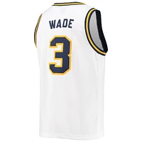 Maillot de basket-ball classique commémoratif pour hommes, marque rétro originale, Dwyane Wade, Marquette blanche, Golden Eagles